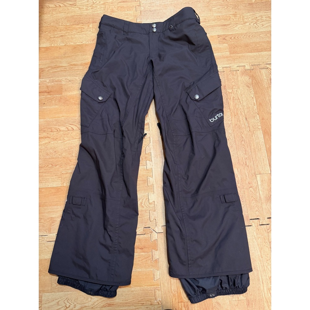 Burton Womens Cargo Snowboard Pants Black Size Medium Ski Winter Outdoor